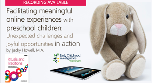 Facilitating online experiences for preschool children